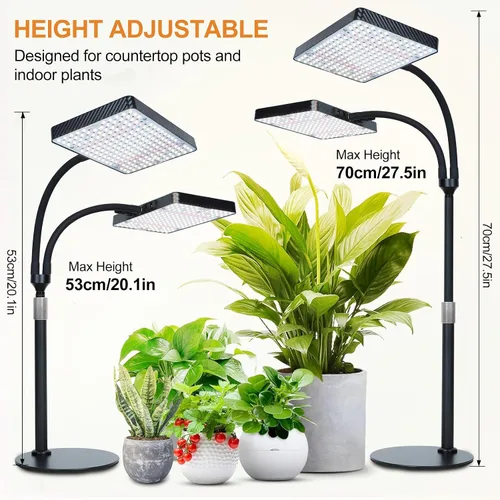 Miniatura 5 de Luces de cultivo de mesa de 25 vatios para plantas de interior, inicio de semillas, bonsái, 2500 lúmenes lo suficientemente brillantes como un