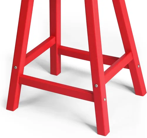 Miniatura 9 de WestinTrends Malibu - Juego de 2 taburetes para sillín para exteriores/patio, 24 alturas, color rojo