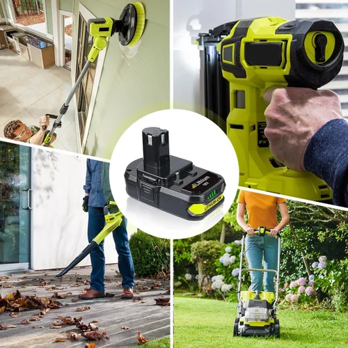 Miniatura 5 de Masione Reemplazo 2P 3.6Ah para batería Ryobi de 18 V de litio compatible con batería Ryobi P108 P102 P103 P104 P105 P107 P109 P122 18 voltios