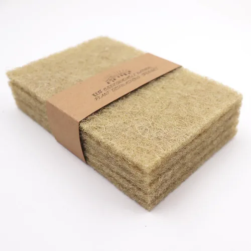 Miniatura 6 de Almohadillas naturales para fregar, paquete de 10 unidades - Estropajo de sisal antiarañazos, almohadillas de limpieza de sisal, de fibra de coco