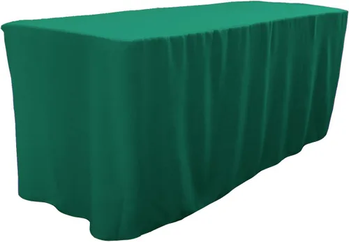 Miniatura 35 de LA Linen Mantel ajustable de popelina de poliéster, 96.2 in de largo x 30.0 in de ancho x 76.2