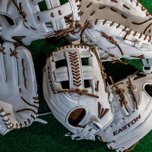 Miniatura 4 de Easton Guantes de sóftbol de lanzamiento rápido de la colección profesional Tamaños 11.5" - 13" Múltiples estilos Tela tejida dividida