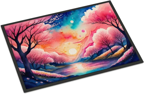Miniatura 26 de Caroline's Treasures DAC1455MAT - Felpudo de la reina de la noche con diseño de cactus en color de 18 x 27 pulgadas, tapete para puerta delantera
