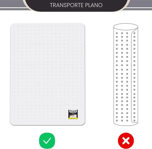 Miniatura 7 de Alfombrilla para Silla de Oficina Kuyal para Alfombra, 32x48 Transparente de Alta Resistencia, Protector Bajo Escritorio para Pisos Alfombrados