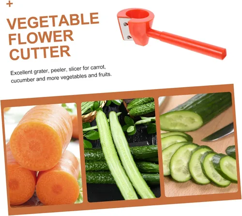 Miniatura 5 de BESTonZON Vegetal Slicer Zanahoria Trituradora Espiral Slicer Frutas Ajustable Vegetales Rallador Zanahoria Espiral Amarillo Cocina Herramientas