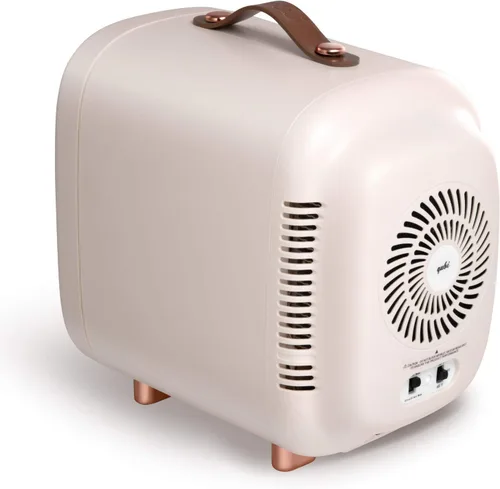 Miniatura 4 de QUBI Mini nevera, refrigerador compacto profesional para el cuidado de la piel, mini cosméticos, maquillaje, 5 litros (blanco crema, 5L)