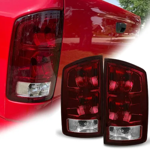 ECOTRIC Par de luces traseras compatibles con Dodge Ram 1500 2002-2006/Ram 2500 3500 2003-2006 Luz de señal de giro de luz trasera de repuesto para
