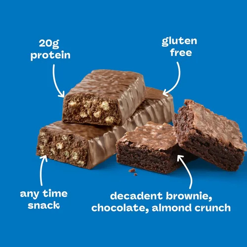 Miniatura 4 de think! Barras de proteínas, aperitivos altos en proteínas, sin gluten, barra energética sin azúcar con aislado de proteína de suero de leche