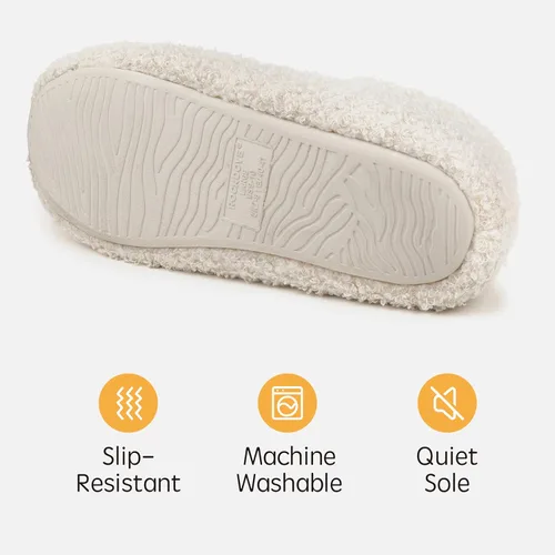 Miniatura 6 de RockDove - Pantuflas de vellón de estilo cerrado para mujer, ideales para interiores