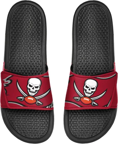 Miniatura 4 de FOCO mens NFL Team Cropped Big Logo Shower Sport Slide Flip Flop Sandals