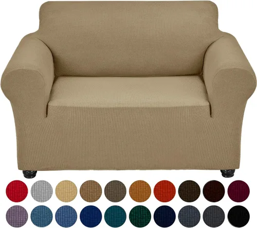 Miniatura 53 de Joccun Funda Elástica para Silla Sofá, Funda de Sofá de 1 Pieza Tela Jacquard de Spandex con Parte Inferior Elástica, Protector de Muebles Lavable