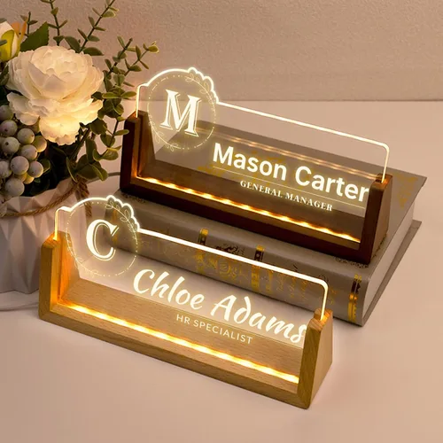 Miniatura 2 de Placa de nombre de escritorio personalizada, placa de nombre de oficina para escritorios, decoración de escritorio para mujeres y hombres