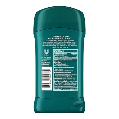 Miniatura 2 de Degree Desodorante antitranspirante original para hombre, no irritante para pieles sensibles, desodorante fresco y cómodo para hombres, 2.7 onzas