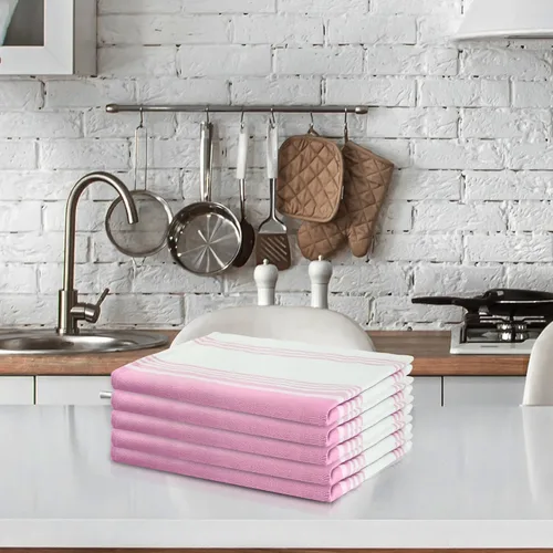 Miniatura 540 de Urban Villa Toallas de cocina 100% algodón para cocina (juego de 6) 20"x30" toallas de cocina altamente absorbentes, juego de ropa de cocina