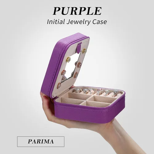 Miniatura 2 de Parima Joyero de viaje para niñas y mujeres, caja organizadora de joyas, cajas de joyería personalizadas para mujeres y niñas, caja organizadora