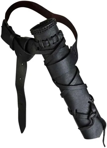 Miniatura 22 de BLESSUME Cinturón medieval de caballero con espada rana funda de estoque, soporte de vaina de estoque, 1 unidad