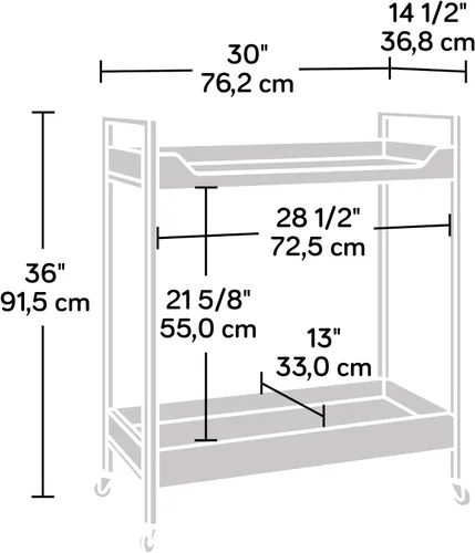 Miniatura 4 de Sauder North Avenue carrito para servir, Madera