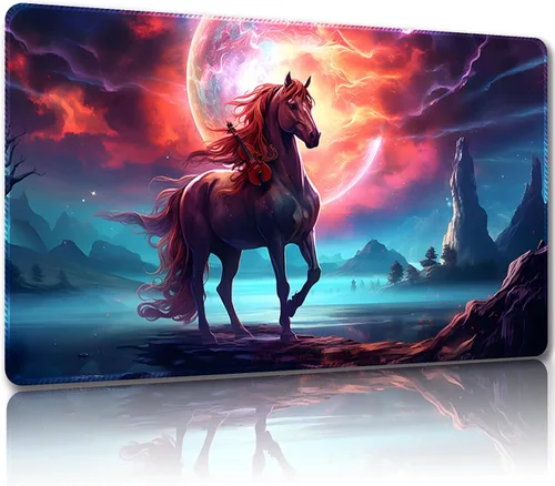 Miniatura 29 de Tapete de juego para MTG con bolsas de almacenamiento gratuitas – 24 x 14 pulgadas tapete de juego para juegos de mesa y juegos de mesa, con zonas
