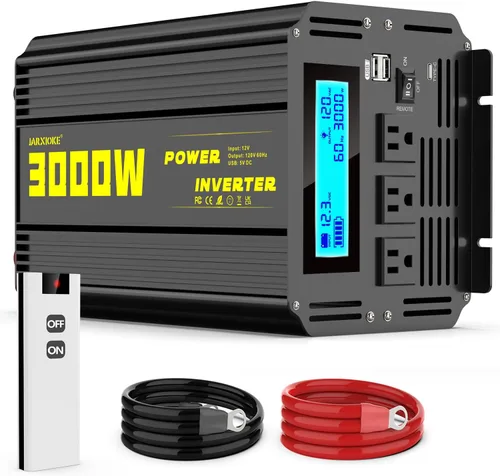 Miniatura 9 de Inversor de corriente de onda sinusoidal modificada de 4000 vatios, 12 V CC a CA 110 V/120 V (pico) Convertidor de 5000 W, inversor de automóvil