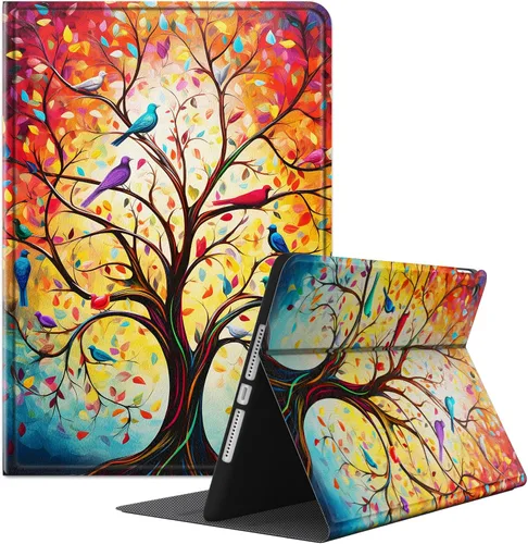 Funda para iPad de 6ª/5ª generación 2018/2017, para iPad Air 2 2014/Air 1 2013 de 9.7 pulgadas, soporte de visión multiángulo de 9.7 pulgadas, funda