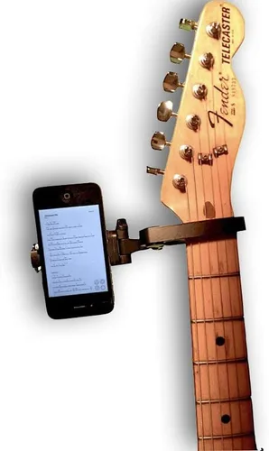 Miniatura 8 de Smart-Po Cejilla de guitarra para teléfono inteligente Abrazadera de cuello compatible con Android y iPhone Soporte para teléfono celular Ayuda