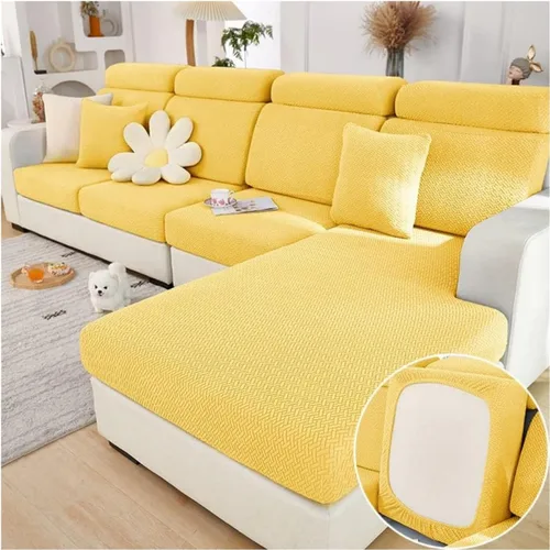 Miniatura 17 de Funda mágica universal para interior de sofá, funda de sofá resistente al desgaste, funda de sofá modular en forma de L, diván con cojín separado