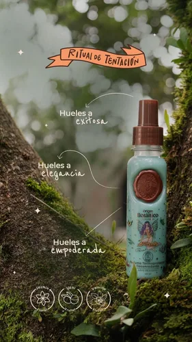 Miniatura 3 de Perfume Termoprotector para Cabello, Sin Alcohol, Antifrizz, Desenredante, Protección solar, Con Feromonas, Aroma Ritual de Tentación Jazmín