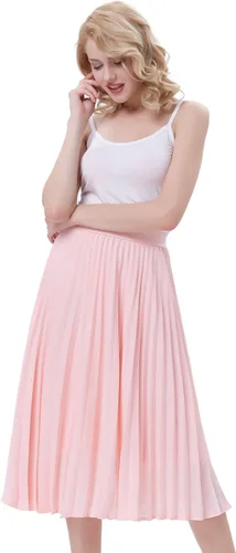 Miniatura 5 de Kate Kasin KK659 - Falda holgada plisada con talle a la cintura para mujer