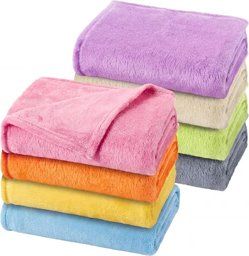 Reginary 8 mantas peludas para bebé, 30 x 40 pulgadas, guardería, guardería, siesta cálida, suave, esponjosa, para recién nacido, regalos esenciales