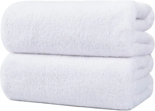 Miniatura 9 de POLYTE Toalla de baño de microfibra de secado rápido, sin pelusas, 35 x 70 pulgadas, paquete de 2 (beige)