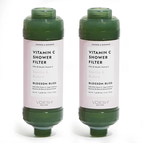 Miniatura 15 de VOESH Filtro de ducha con vitamina C, niebla de selva tropical, aromaterapia de ducha, purificador de agua, suavizante de agua, probióticos veganos