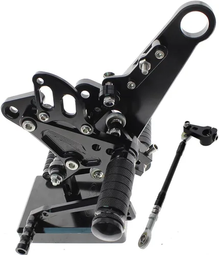 Miniatura 3 de Reposapiés de motocicleta ajustable de aluminio Billet para Ducati Diavel 2011-2015 carbono 2011-2016 AMG 2011-2012 (negro)