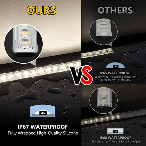 Miniatura 2 de EMITEVER Tira de luces LED para exteriores, impermeable, IP67, 24 V CC, luz de cinta LED, blanco neutro 4000 K, UL 2.9 W/ft, 240 lúmenes/pies, 16.4
