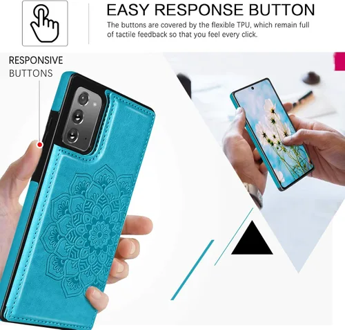 Miniatura 6 de BENTOBEN Funda tipo cartera para Samsung Galaxy Note 20 5G, piel sintética, resistente, resistente, a prueba de golpes, con ranuras para tarjetas