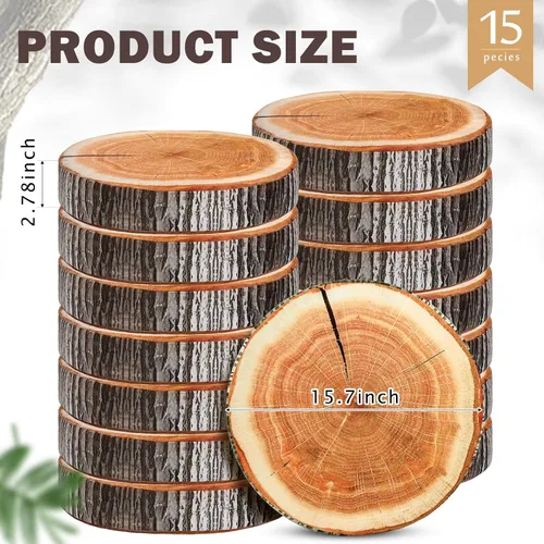 Miniatura 5 de 15 almohadas decorativas redondas, cojín de asiento de círculo de tocón de 15.75 pulgadas, cojín de suelo con rodajas de madera de árbol 3D, cojín