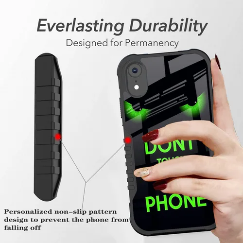 Miniatura 3 de Funda compatible con iPhone XR para hombres y niños, resistente a los golpes, funda de policarbonato duro de silicona suave, resistente a