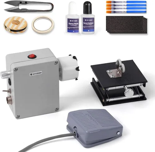 Miniatura 9 de OJYDOIIIY Fishing Rod Repair Kit,Rod Building Kit and Supplies,Wrapping and Winding Machine for Epoxy Drying