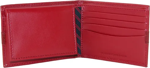 Miniatura 2 de Tommy Hilfiger Cartera de cuero genuino para hombre con múltiples ranuras para tarjetas