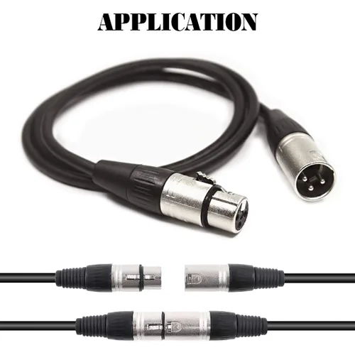Miniatura 6 de Glarks Paquete de 20 conectores XLR de 3 pines macho/hembra, micrófono de audio, conector de enchufe de audio, carcasa plateada negra