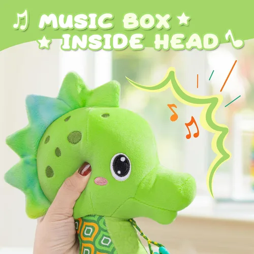 Miniatura 2 de Awotoy Juguetes para bebés de 0 a 12 meses, juguetes musicales de peluche suaves con arrugado multisensorial, sonajero y texturas, juguetes