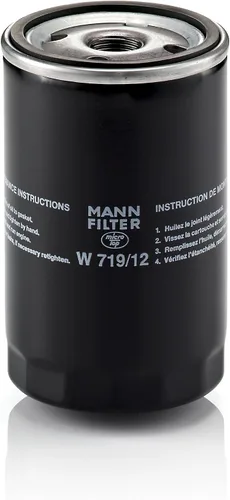 Mann Filter Reemplazo del filtro de aceite giratorio W 719/12 compatible con VW Volkswagen Vanagon (1983-1991), reemplaza a GEHL 524801172346, VW
