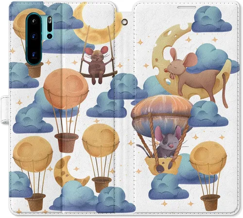 Miniatura 9 de Funda de repuesto para Huawei P30 Pro P30 Mate 30 Pro Mate 30 Mate 20 Pro Mate 20 Magnético Fast Food Art Salsa Folio Popcorn PU Cuero Tarjetero
