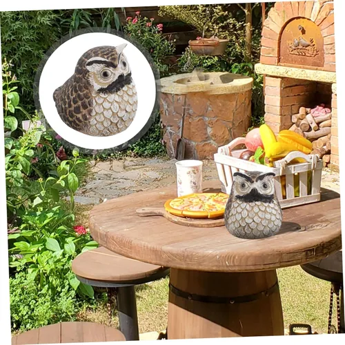 Miniatura 7 de Caja de almacenamiento para llaves de jardín, diseño de búho, para decoración de llaves de jardín, decoración moderna y creativa, para llaves