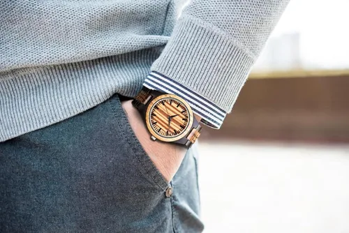 Miniatura 5 de Relojes de madera grabados personalizados Relojes de madera de cumpleaños o aniversario personalizados para hombres, marido, novio, papá, hijo