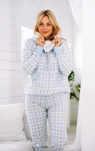 Miniatura 3 de PajamaGram Conjuntos de pijama para mujer, pijama de invierno para mujer, cuello redondo de oveja