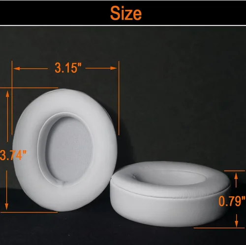 Miniatura 3 de Almohadillas de repuesto para auriculares inalámbricos Beats Studio 2 y Studio 3, almohadillas para los oídos con cuero proteico suave, espuma