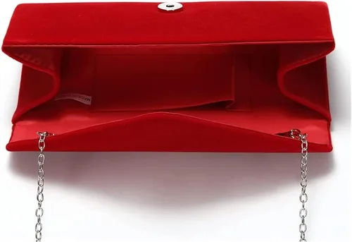 Miniatura 3 de WALTX Bolsos de noche para mujeres y niñas, bolso de noche con sobre de terciopelo para hombre, elegante bolso de mano clásico