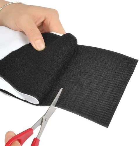 Miniatura 3 de Cinta de velcro de alta temperatura de 4.3 in de ancho y 6.6 ft de largo con cierre de tela de nailon adhesivo resistente para cojines de sofá