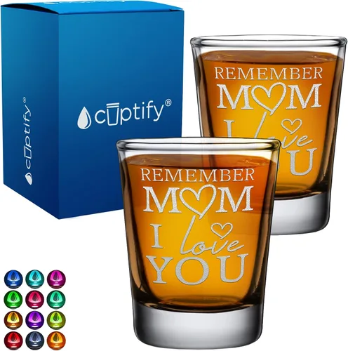 Miniatura 20 de Cuptify Regalos para baby shower, para la nueva mamá, EST 2023, 2 onzas, con fondo negro, juego de 2 vasos grabados para fiesta, regalo