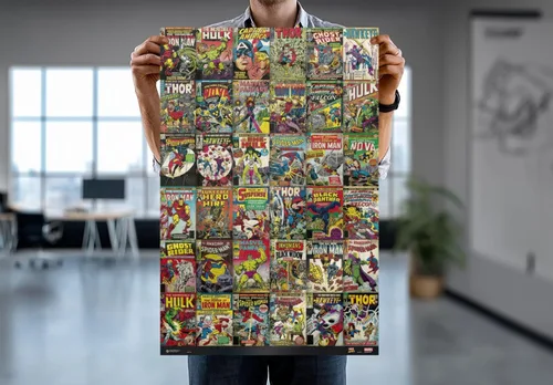 Miniatura 7 de POSTER STOP ONLINE Marvel Comics - Póster impreso (collage de 36 portadas clásicas de Marvel Comics) (tamaño: 24 x 36 pulgadas) (póster laminado)